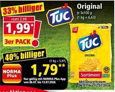 TUC Original 3er PACK