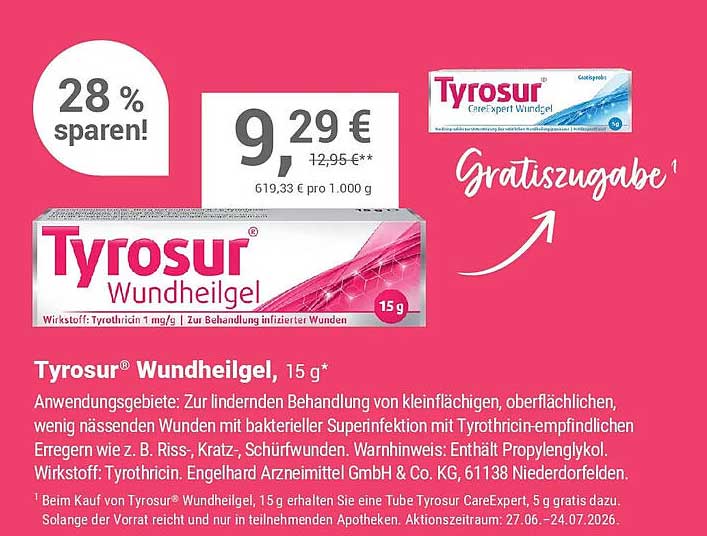Tyrosur® Wundheilel, 15 g*