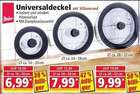 Universaldeckel mit Silikonrand