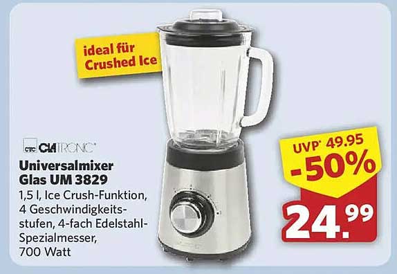 Universalmixer Glas UM 3829