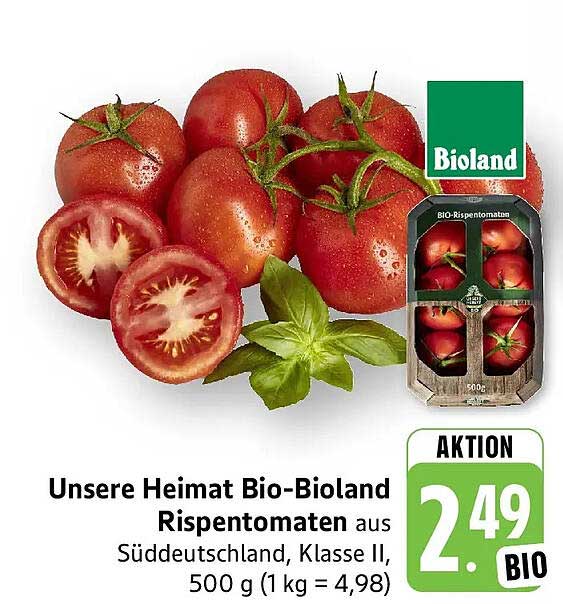 Unsere Heimat Bio-Bioland Rispentomaten