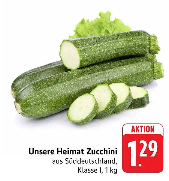 Unsere Heimat Zucchini aus Süddeutschland, Klasse I, 1 kg