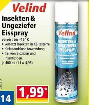 Velind Insekten & Ungeziefer Eisspray
