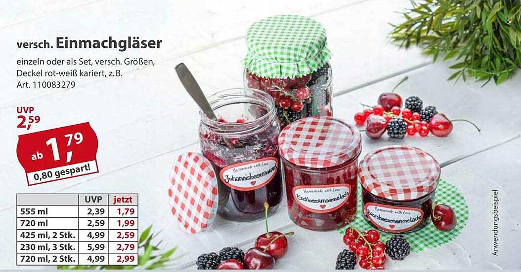 versch. Einmachgläser