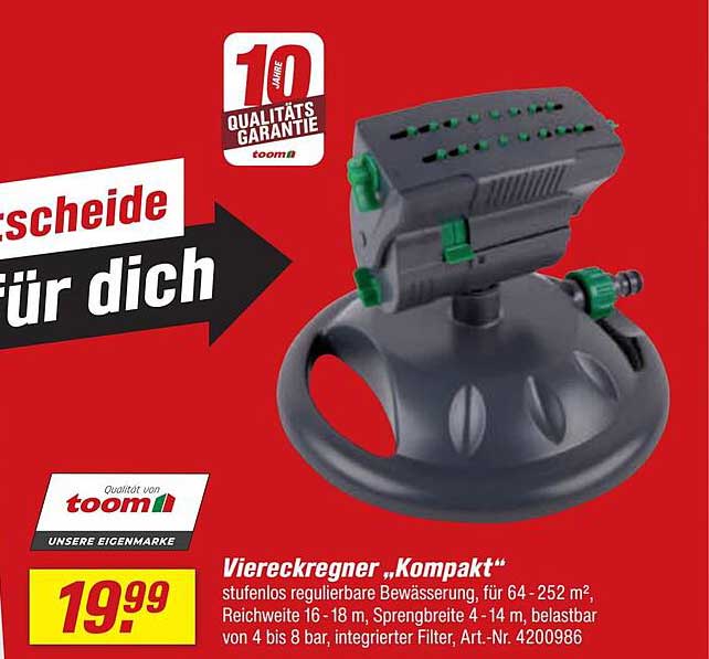 Viereckregner „Kompakt“