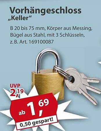 Vorhängeschloss „Keller“