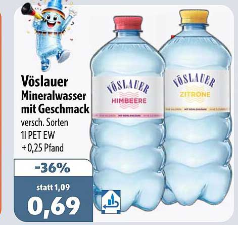 Vöslauer Mineralwasser mit Geschmack