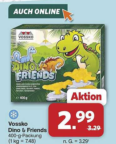 Vossko Dino & Friends 400-g-Packung (1 kg = 7.48)