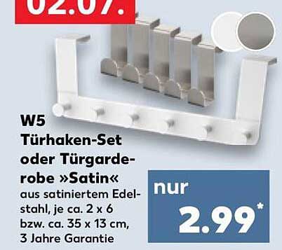 W5 Türhaken-Set oder Türgarderobe »Satin«