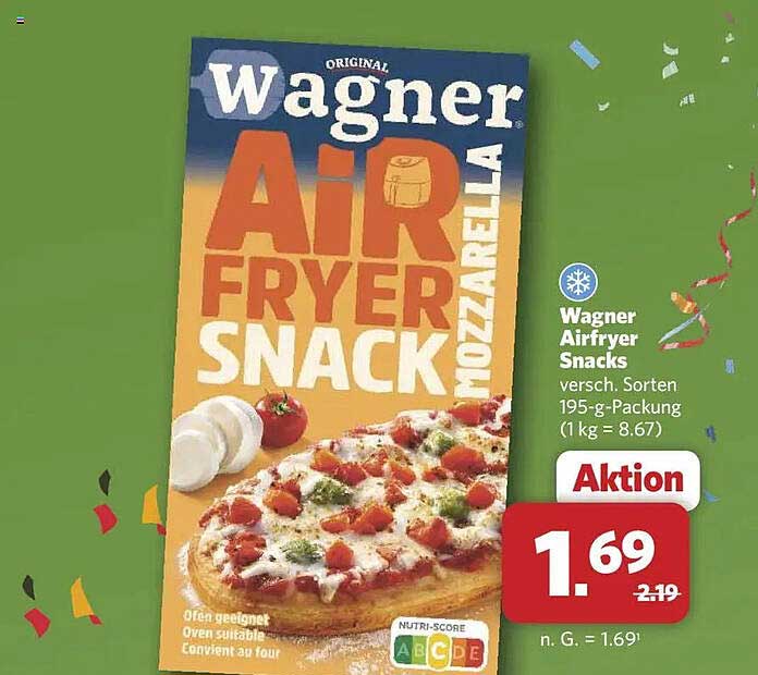 Wagner Airfryer Snacks Mozzarella