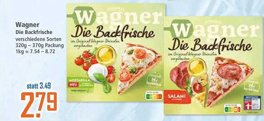 Wagner Die Backfrische verschiedene Sorten 320g