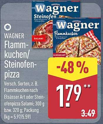 WAGNER Flammkuchen/Steinofenpizza