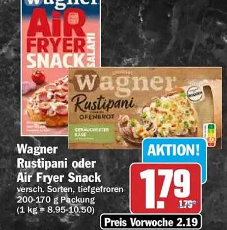 Wagner Rustipani oder Air Fryer Snack