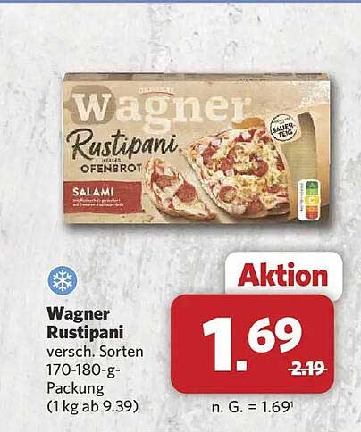 Wagner Rustipani versch. Sorten 170-180-g-Packung (1 kg ab 9.39)