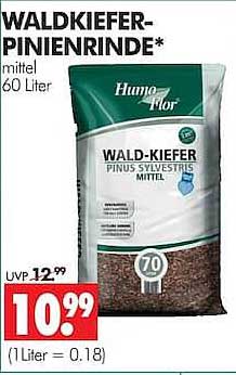 WALDKIEFER-PINIENRINDE* mittel 60 Liter