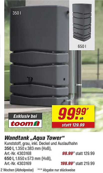 Wandtank „Aqua Tower“