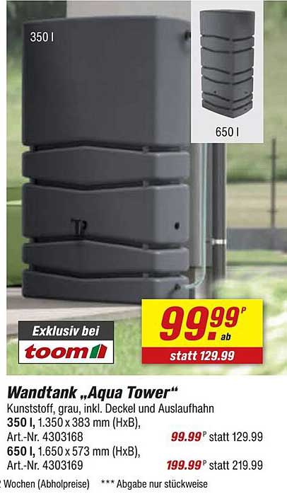 Wandtank „Aqua Tower“