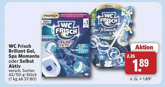 WC Frisch Brillant Gel, Spa Momente oder Selbst Aktiv