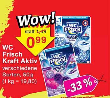 WC Frisch Kraft Aktiv verschiedene Sorten, 50 g