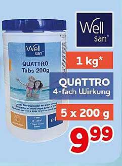 Well San QUATTRO Tabs 200g