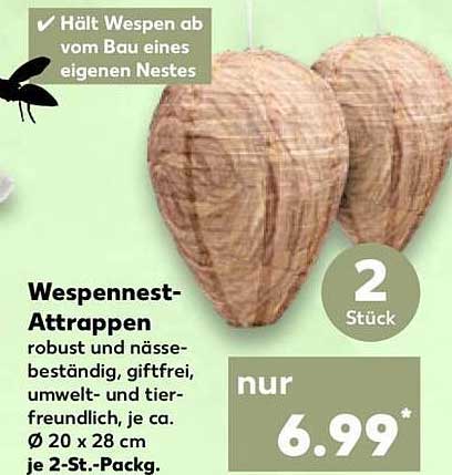Wespennest-Attrappen
