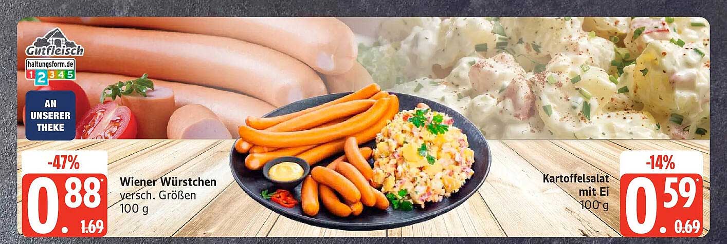 Wiener Würstchen versch. Größen 100 g
