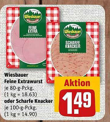 Wiesbauer Feine Extrawurst oder Scharfe Knacker