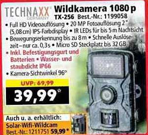 Wildkamera 1080 p TX-256