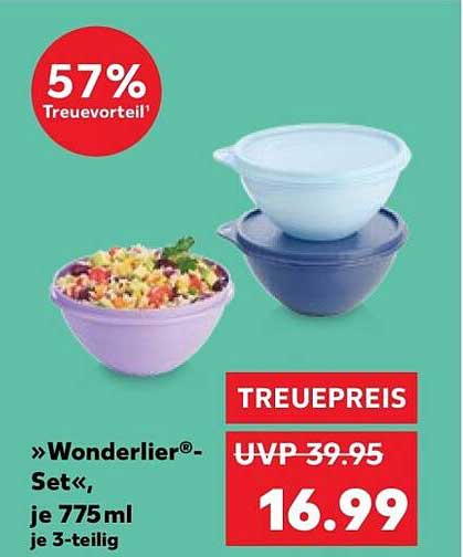»Wonderlier®-Set«, je 775 ml je 3-teilig