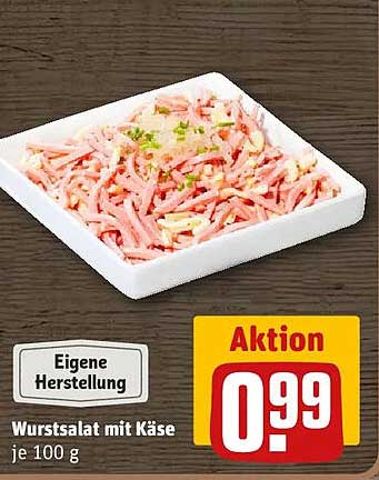 Wurstsalat mit Käse