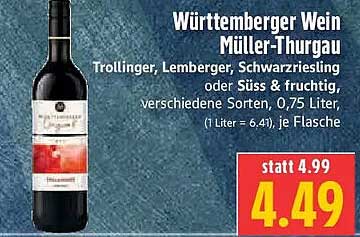 Württemberger Wein Müller-Thurgau