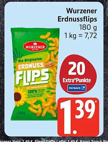 Wurzener Erdnussflips 180 g