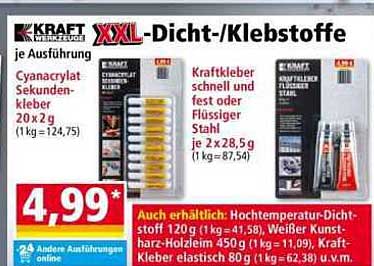 XXL-Dicht-/Klebstoffe