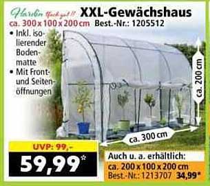 XXL-Gewächshaus