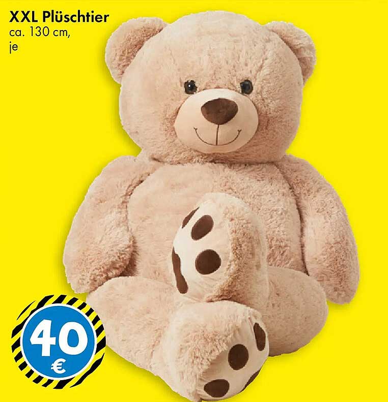 XXL Plüschtier ca. 130 cm, je