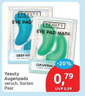 Yeauty Augenpads versch. Sorten Paar