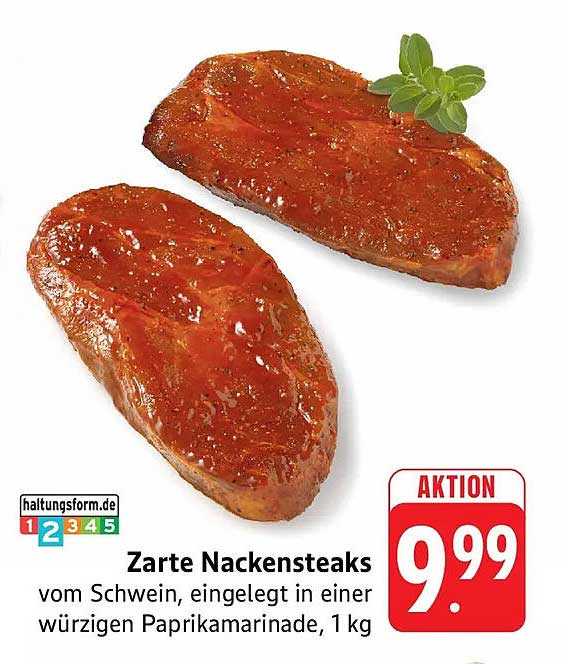 Zarte Nackensteaks