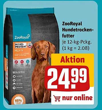ZooRoyal Hundefutter trocken - je 12-kg-Pckg. (1 kg = 2.08) Aktion nur online