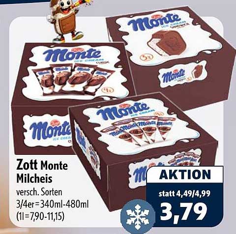Zott Monte Milcheis