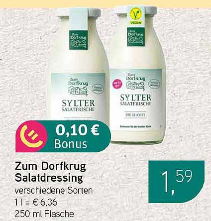 Zum Dorfkrug Salatdressing