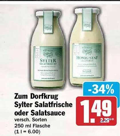 Zum Dorfkrug Sylter Salatfrische oder Salatsauce