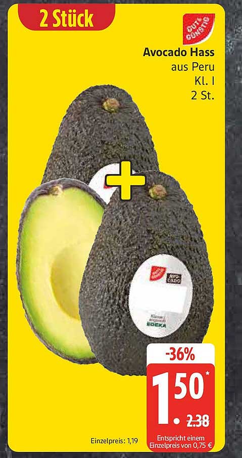 Avocado Hass aus Peru - 2 Stück