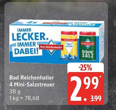 Bad Reichenhaller 4 Mini-Salzstreuer