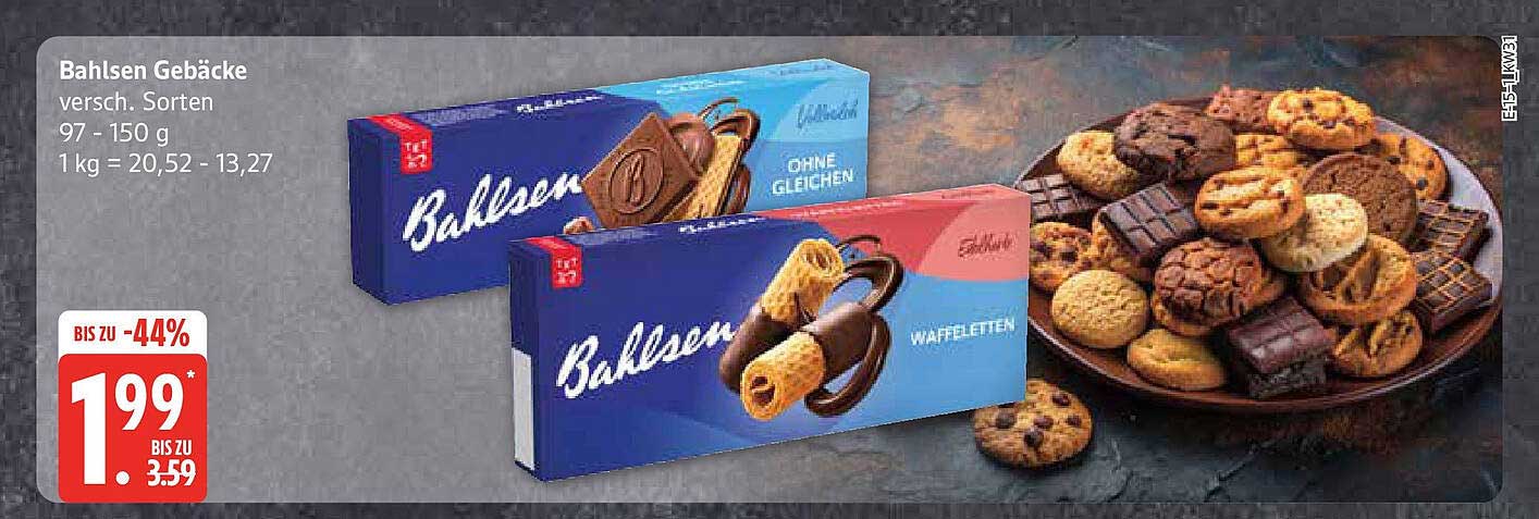 Bahlsen Gebäck - verschiedene Sorten
