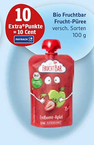 Bio Fruchtbar Frucht-Püree versch. Sorten 100 g
