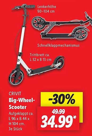 CRIVIT Big-Wheel-Scooter
