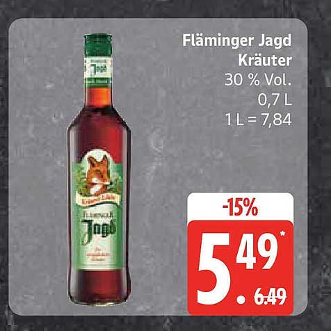 Fläminger Jagd Kräuter - 0,7 L Flasche