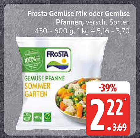 Frosta Gemüse Mix oder Gemüse Pfannen, verschiedene Sorten