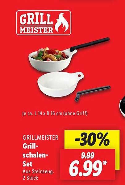 GRILLMEISTER Grill-Schalen-Set
