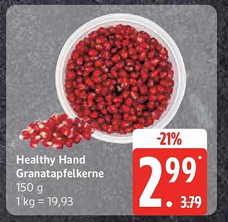 Healthy Hand Granatapfelkerne 150 g